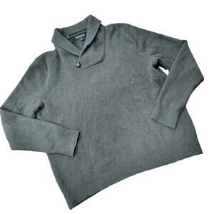 Banana Republic Shawl Collar Italian Wool Pullover Sweater Size XL